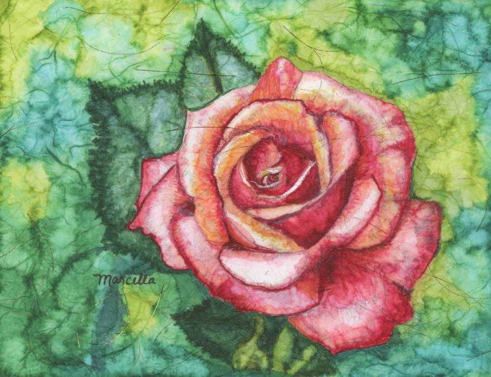 Alcohol Ink Rose