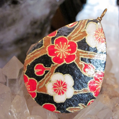 Ear Rings Crafted with Washi Paper