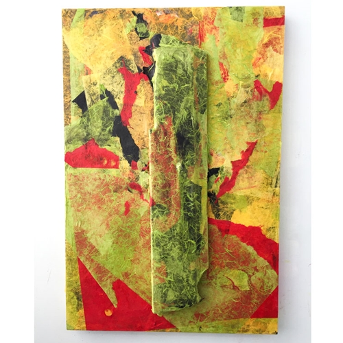 Unryu Paper Collage by Bruce Minson