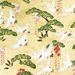Japanese Chiyogami Yuzen Paper - CRANES AT NIGHT