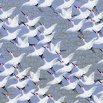 Japanese Chiyogami Yuzen Paper - RED CAP CRANE