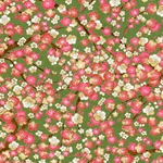 Chiyogami Yuzen Origami Paper - FUCHSIA GARDEN - 4 Sheet Pack - 6 x 6 Inch