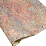 Italian Marble Paper - BIRD WING - Azure/Pink