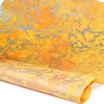 Marbled Momi Paper -  PEACH/YELLOW/SILVER