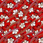 Japanese Chiyogami Yuzen Paper - CRIMSON COURAGE