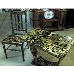 BLACK MOMI TABLE & CHAIR