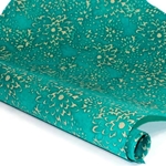Nepalese Batik Lokta Paper - Mums - TURQUOISE