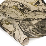 Marbled Lokta Paper - GOLD/BLACK/CREAM