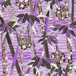 Japanese Chiyogami Yuzen Paper - VIOLET BAMBOO STALKS
