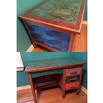 Refurbished Desk Using Thai, Indian and Nepalese Papers