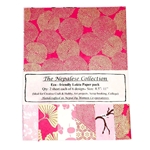 Handmade Nepalese Lokta Paper Pack - PINKS