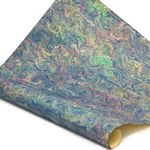Italian Marbled Paper - SPIRAL - Blues