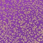 Japanese Chiyogami Yuzen Paper - PURPLE  CHERRY BLOSSOMS