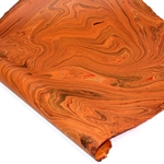 Jute Fiber Paper - DARK ORANGE MARBLE