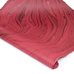 Jute Fiber Paper - BURGUNDY MARBLE
