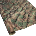 Italian Marbled Paper - DRAGON SKIN - Green/Brown