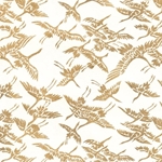 Chiyogami Yuzen Origami Paper - SHIMMERING CRANE - 4 Sheet Pack - 6 x 6 Inch