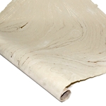 Jute Fiber Paper -GOLD ON CREAM MARBLE