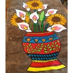 ACRYLIC PAINTING ON AMATE