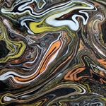 Lokta Paper Origami Pack - Marbled - GOLD/SILVER ON BLACK