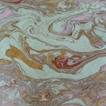 Lokta Paper Origami Pack - Marbled - GOLD/SILVER/COPPER ON MINT