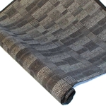 Silkscreened Nepalese Lokta Paper - Quilted Dots - SILVER ON BLACK