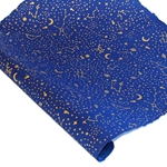Silkscreened Nepalese Lokta Paper - Constellations - GOLD ON SAPPHIRE