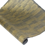 Silkscreened Nepalese Lokta Paper - Quilted Dots - GOLD ON SLATE