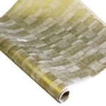 Silkscreened Nepalese Lokta Paper - Quilted Dots - GOLD ON CREAM