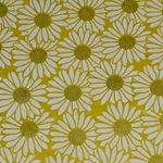 Lokta Paper Origami Pack - Silkscreened Nepalese Lokta Paper - Daisy - WHITE ON YELLOW