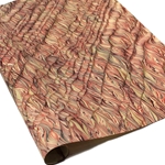 Italian Marbled Paper - STRIPED MOIRE - Red/Black