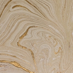 Jute Fiber Origami Paper - GOLD ON CREAM MARBLE