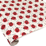 Silkscreened Nepalese Lokta Paper - LADYBUGS
