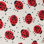 Lokta Paper Origami Pack - Silkscreened Nepalese Lokta Paper - LADYBUGS