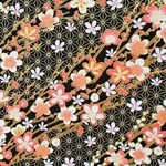 Chiyogami Yuzen Origami Paper - CORAL BEAUTY - 4 Sheet Pack - 6 x 6 Inch