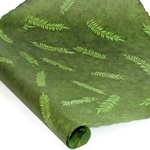 Nepalese Lokta Paper - Sun Washed Fern - FOREST GREEN AND PALM