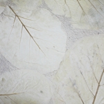 Mulberry Paper with Teak Leaves - BEIGE