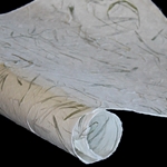Mulberry Paper with Green Fibers - IVORY