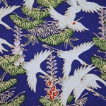 Japanese Chiyogami Yuzen Paper - COBALT CRANE
