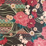 Italian Florentine Origami Paper - ORIENTAL FLOWERS