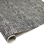 Silkscreened Nepalese Lokta Paper - Gauze - BLACK ON CREAM