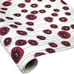 Silkscreened Nepalese Lokta Paper - POPPIES