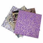 Assorted 6" Chiyogami Origami 16 Sheet Pack - PURPLES