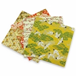 Assorted 6" Chiyogami Origami 16 Sheet Pack - YELLOWS