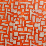 Lokta Paper Origami Pack - Batik Blocks - ORANGE
