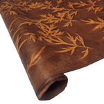 Nepalese Lokta Paper - Sun Washed Mugwort Leaf - ORANGE