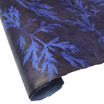 Nepalese Lokta Paper - Sun Washed Mugwort Leaf - INDIGO