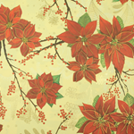 Italian Florentine Paper - POINSETTIA