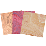 Assorted 6" Marbled Jute Origami 36 Sheet Pack - PINK