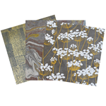 Assorted 6" Lokta Origami 36 Sheet Pack - SLATE